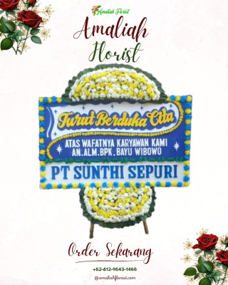 Papan Bunga Duka di Surade
